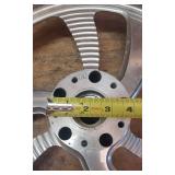 Used Billet Aluminum Motorcycle Rim w/Hub (19.25 in. diameter and 4.125 in. width)