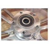 Used Chrome Plated Motorcycle Rim w/Hub (19.25 in. diameter and 4.125 in. width) ~ some chrome plating damage see pix