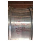 Used Billet Aluminum Rear Motorcycle Rim w/Hub (19.125 in. diameter and 9.25 in. width) ~ see pix for more info