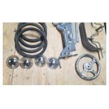 VTG Sears Metal Pedal Car Kit ~ 1950s Era Body ~ Gray Primer Painted ~ missing hardware, trim and instructions ~ Body: 36 x 14 x 10 in. tall