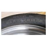 Pair new TI2570 -D15 UniRoyal Hideaway 4 ply tires on Aluminum race rims with Anglia spindles