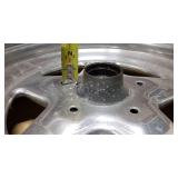 Pair new TI2570 -D15 UniRoyal Hideaway 4 ply tires on Aluminum race rims with Anglia spindles