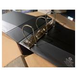 Box of 6 Business Source Large Slanted Ring Reference Binder Chiefs Red