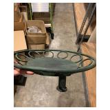 Bundle of 2 Matching Wall Mounts and 1 Metal Display bowl and Ceramic Food Bowl