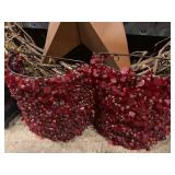 Decorative Bundle including Star Wreath, Iron Decor Piece, and 2 Wall Candle Lights