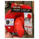 Bundle Pack: Metaltex Food Smasher, Hat Washing Case, Pour and Stir Paint Can Lid, and Metal Outdoor Cooking Tray.