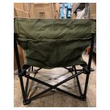 Compact Portable Military Green Pop Up Chair w/ Mesh Pouch