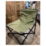 Compact Portable Military Green Pop Up Chair w/ Mesh Pouch