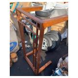 Wooden Table w/ 2 Matching Side Tables