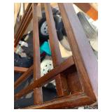 Wooden Table w/ 2 Matching Side Tables