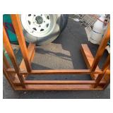 Wooden Table w/ 2 Matching Side Tables