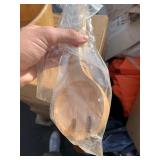 Heavy Duty Wooden Bowl w/ 2 Matching Utensils