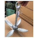 New cast-iron fold up boat anchor
