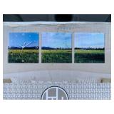 3 Piece Decorative Glass Wall Clock