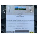 3 Piece Decorative Glass Wall Clock