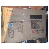 40 in. Rectangular Walnut Writing Desk w/ Adjustable Height Feature