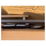 40 in. Rectangular Walnut Writing Desk w/ Adjustable Height Feature