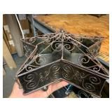 Metal Popery Star Holder and a set of 4 Metal Nesting Trays