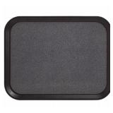 10 New High Quality Cambro Rectangular Versa Lunch Trays - 14x18" Black/Pebbled Black