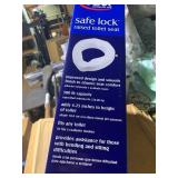 New Carex Safe Lock Raised Toilet Seat