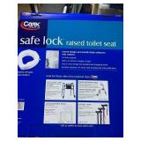 New Carex Safe Lock Raised Toilet Seat