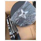 New Black Leather Drummer Stool