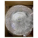 Solvang Multicolor Jeweled Metal and Mosaic Base Table Lamp with Cascading Crystals