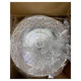 Solvang Multicolor Jeweled Metal and Mosaic Base Table Lamp with Cascading Crystals