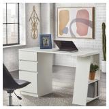 Como Writing Desk with 3 Storage Drawers