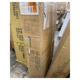 Glitzhome 35"H Modern 2 shelf Kitchen Island Cart with Rubber Wooden Top Retail:$182.49