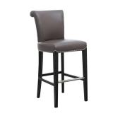 Abbyson Century 30-inch Grey Leather Bar Stool Retail:$356.99