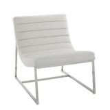 Parisian White Leather Sofa Chair by Christopher Knight Home Retail:$321.99