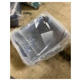 IRIS Large Split-Hood Litter Box with Scoop and Grate, Blue