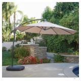 Siesta Outdoor 9.7-foot Canopy Umbrella with Base by Christopher Knight Home Retail:$254.99