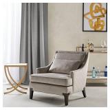 Martha Stewart Anna Light Grey Arm Accent Chair Retail:$429.99