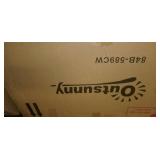 Outsunny Foldable Reclining Patio Sun Lounge Chair with 5 Position Adjustable Backrest & Comfortable Pillow- Retail:$125.99