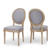2 Phinnaeus Fabric Dining Chairs by Christopher Knight Home (Set of 2) - Retail:$289.00