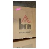 HomCom Faux Leather Adjustable Manual Swivel Base Recliner Chair with Comfortable and Relaxing Footrest- Retail:$431.99