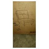 Grey- Emmie Mid-century Modern 2-piece Sectional Sofa Middle section seating by Christopher Knight Home- (2 MIDDLE SECTIONS ONLY)