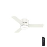 Hunter Fan Minimus 44-inch Low Profile LED Ceiling Fan with Remote- Retail:$199.99