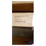 QUEEN SIZE Upholstered Square Tufted Platform Bed Color STONE