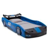 Blue Delta Children Turbo Race Car Twin Bed- Retail:$263.49