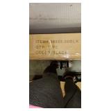 KING SIZE Atterbury Contemporary Upholstered Headboard BLACK