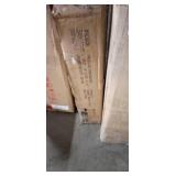 Living Essentials Madison Fabric Tufted Full LED Panel Bed in Gray