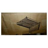 QUEEN SIZE Upholstered Velvet cream fabric footboard and rails (FOOTBOARD AND RAILS ONLY)