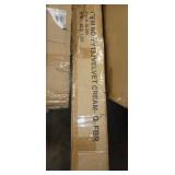 QUEEN SIZE Upholstered Velvet cream fabric footboard and rails (FOOTBOARD AND RAILS ONLY)