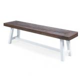 Carlisle Outdoor Rustic Acacia Wood Bench by Christopher Knight Home- Retail:$163.79