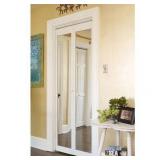 Traditional Unfinished Mirror Bi-fold Doors- Retail:$233.99