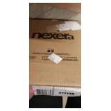 Nexera 1-Drawer Nightstand, White and Bark Grey- Retail:$99.99