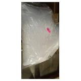 Intelligent Design Oversized Headboard Cotton Canvas Pillow WHITE